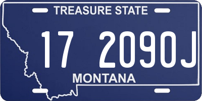 MT license plate 172090J