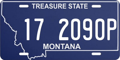 MT license plate 172090P