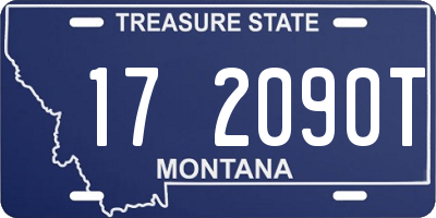 MT license plate 172090T