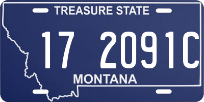 MT license plate 172091C