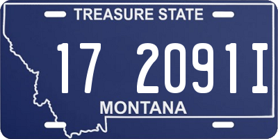 MT license plate 172091I