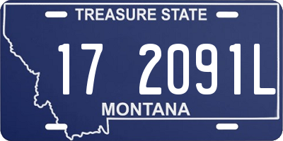 MT license plate 172091L