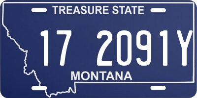 MT license plate 172091Y