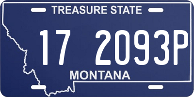 MT license plate 172093P