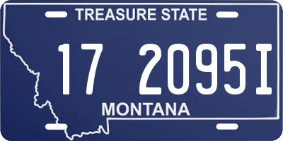 MT license plate 172095I