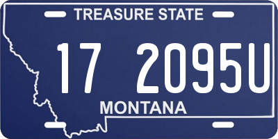 MT license plate 172095U