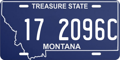 MT license plate 172096C