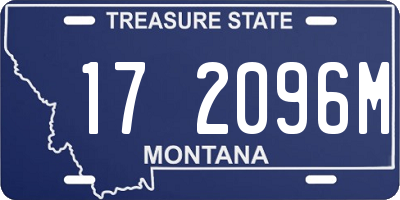 MT license plate 172096M