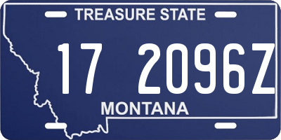 MT license plate 172096Z