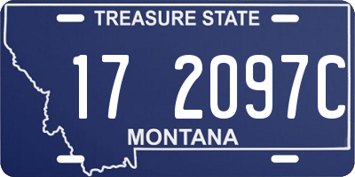 MT license plate 172097C