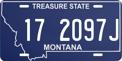 MT license plate 172097J