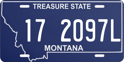 MT license plate 172097L