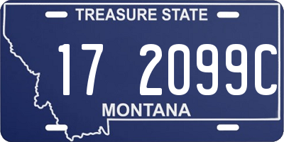 MT license plate 172099C