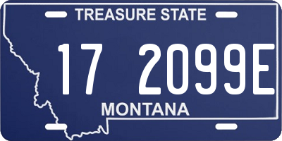 MT license plate 172099E