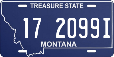 MT license plate 172099I