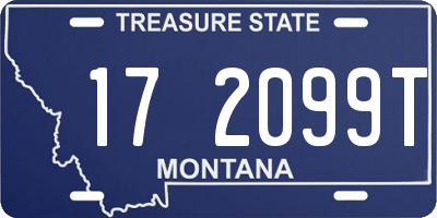 MT license plate 172099T