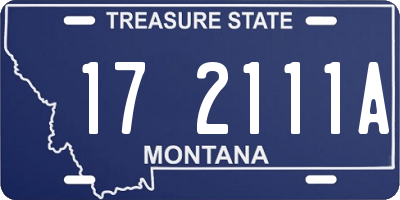 MT license plate 172111A