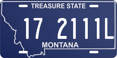 MT license plate 172111L