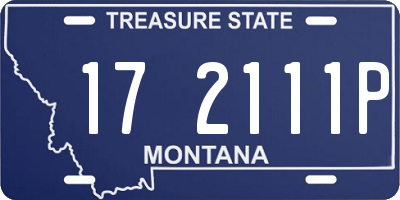 MT license plate 172111P