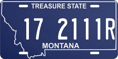MT license plate 172111R