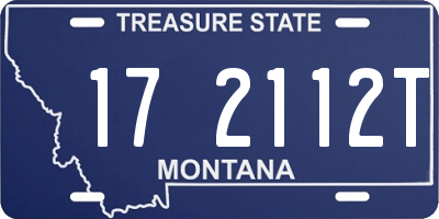 MT license plate 172112T