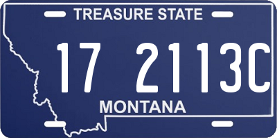 MT license plate 172113C