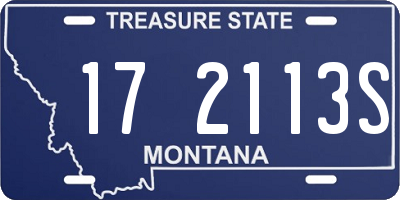MT license plate 172113S