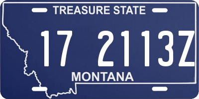 MT license plate 172113Z