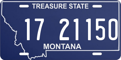 MT license plate 172115O