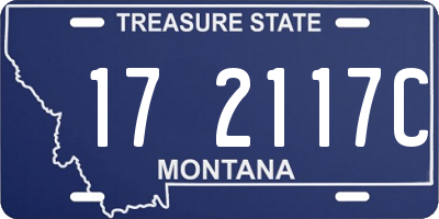 MT license plate 172117C