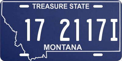 MT license plate 172117I