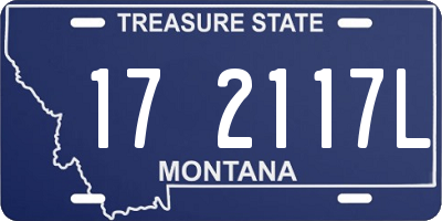 MT license plate 172117L