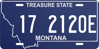 MT license plate 172120E