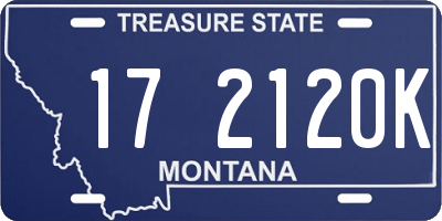 MT license plate 172120K