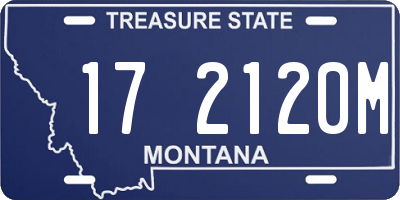 MT license plate 172120M