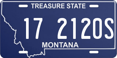 MT license plate 172120S