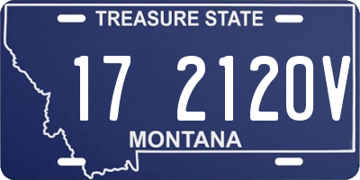 MT license plate 172120V