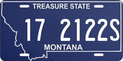 MT license plate 172122S