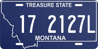 MT license plate 172127L