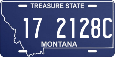 MT license plate 172128C