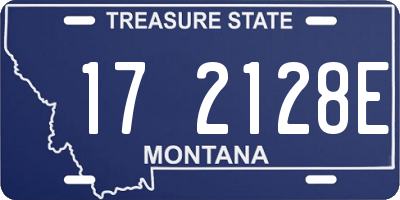 MT license plate 172128E