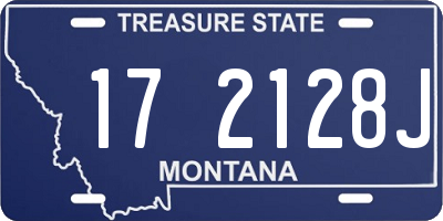 MT license plate 172128J