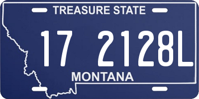 MT license plate 172128L