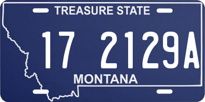 MT license plate 172129A