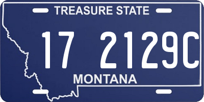 MT license plate 172129C