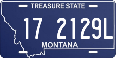 MT license plate 172129L