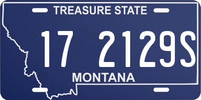 MT license plate 172129S
