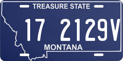 MT license plate 172129V