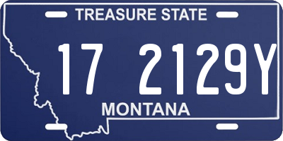 MT license plate 172129Y