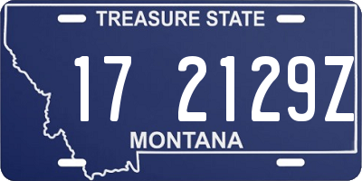 MT license plate 172129Z